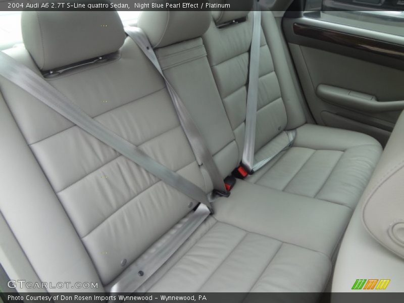 Night Blue Pearl Effect / Platinum 2004 Audi A6 2.7T S-Line quattro Sedan
