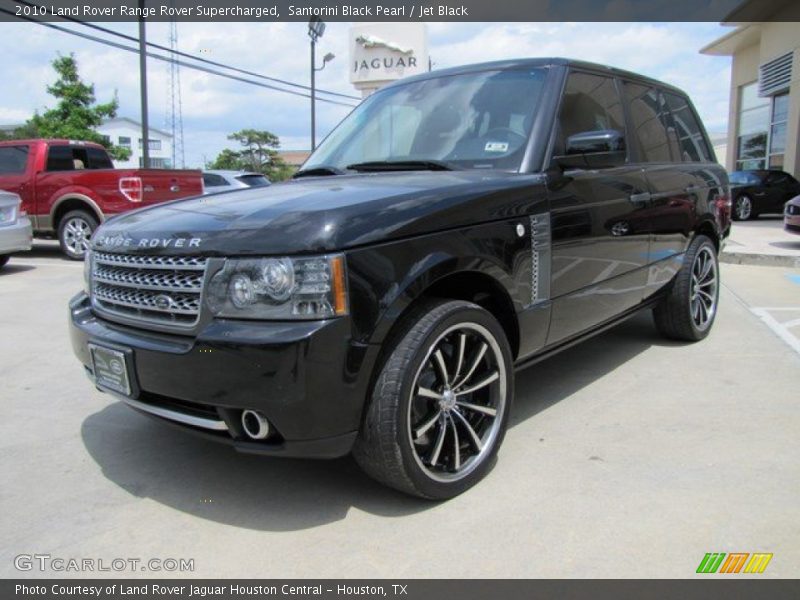 Santorini Black Pearl / Jet Black 2010 Land Rover Range Rover Supercharged