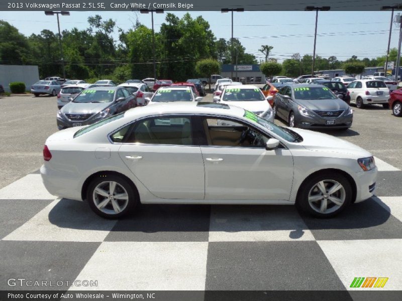 Candy White / Cornsilk Beige 2013 Volkswagen Passat 2.5L SE