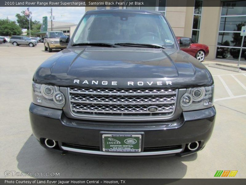 Santorini Black Pearl / Jet Black 2010 Land Rover Range Rover Supercharged