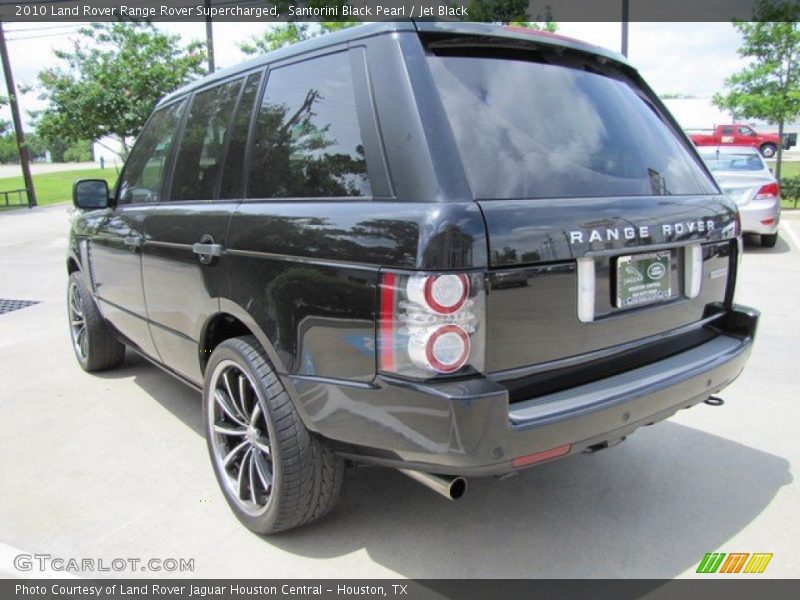 Santorini Black Pearl / Jet Black 2010 Land Rover Range Rover Supercharged