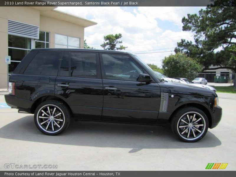 Santorini Black Pearl / Jet Black 2010 Land Rover Range Rover Supercharged
