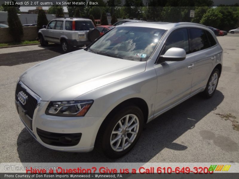 Ice Silver Metallic / Black 2011 Audi Q5 2.0T quattro