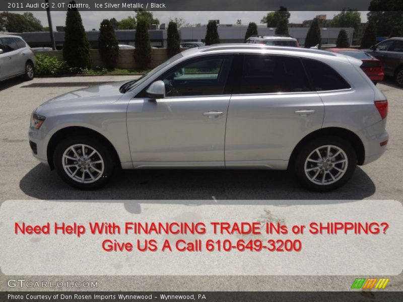 Ice Silver Metallic / Black 2011 Audi Q5 2.0T quattro