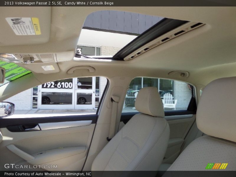 Candy White / Cornsilk Beige 2013 Volkswagen Passat 2.5L SE