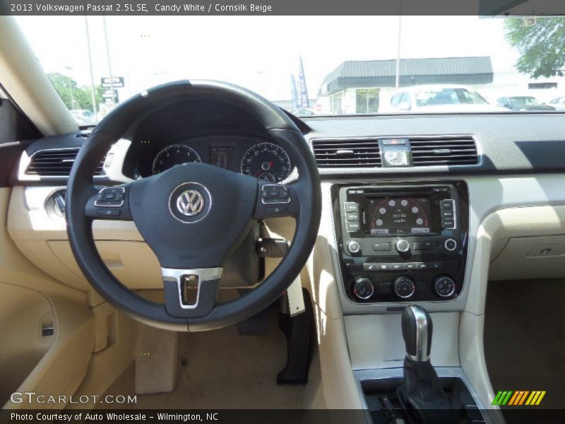 Candy White / Cornsilk Beige 2013 Volkswagen Passat 2.5L SE