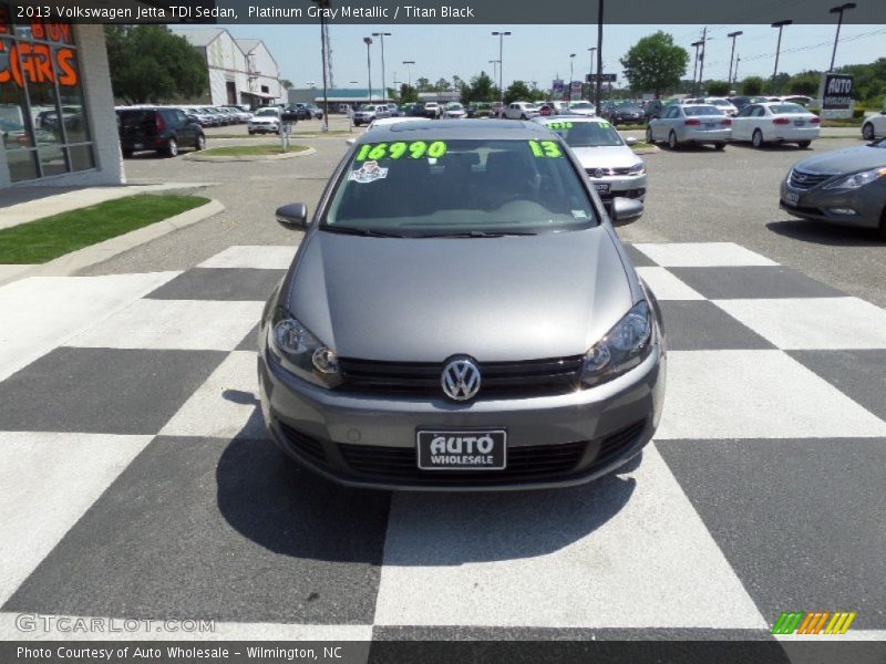 Platinum Gray Metallic / Titan Black 2013 Volkswagen Jetta TDI Sedan