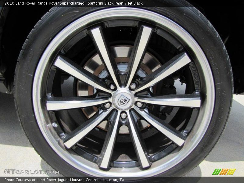 Santorini Black Pearl / Jet Black 2010 Land Rover Range Rover Supercharged