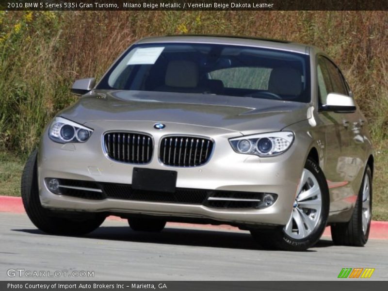 Milano Beige Metallic / Venetian Beige Dakota Leather 2010 BMW 5 Series 535i Gran Turismo