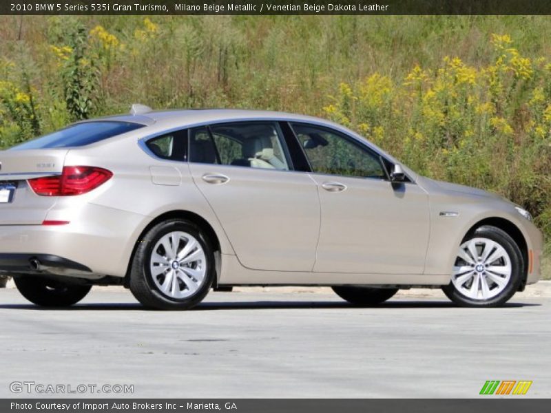 Milano Beige Metallic / Venetian Beige Dakota Leather 2010 BMW 5 Series 535i Gran Turismo