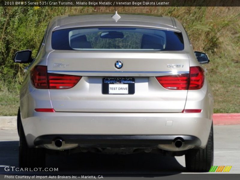 Milano Beige Metallic / Venetian Beige Dakota Leather 2010 BMW 5 Series 535i Gran Turismo