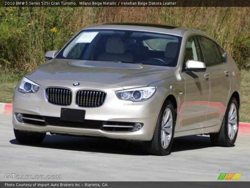 Milano Beige Metallic / Venetian Beige Dakota Leather 2010 BMW 5 Series 535i Gran Turismo