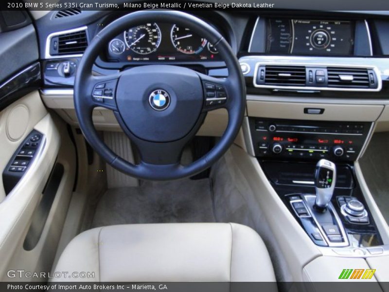 Milano Beige Metallic / Venetian Beige Dakota Leather 2010 BMW 5 Series 535i Gran Turismo