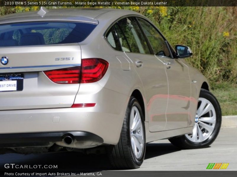 Milano Beige Metallic / Venetian Beige Dakota Leather 2010 BMW 5 Series 535i Gran Turismo