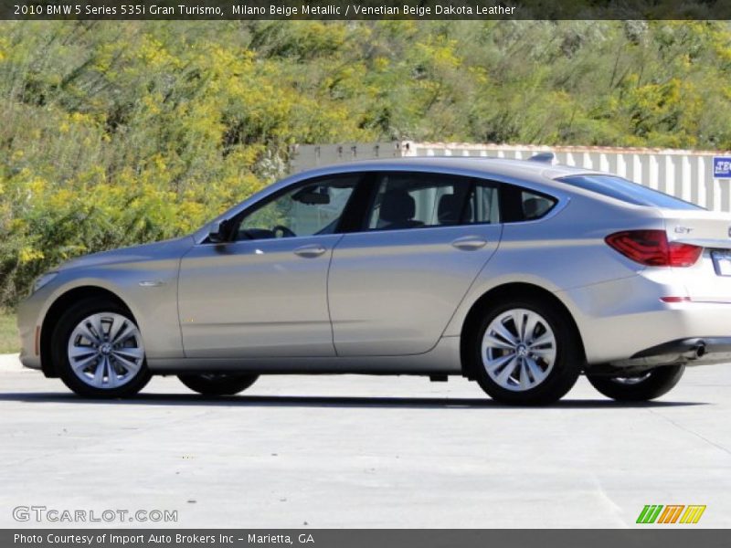 Milano Beige Metallic / Venetian Beige Dakota Leather 2010 BMW 5 Series 535i Gran Turismo
