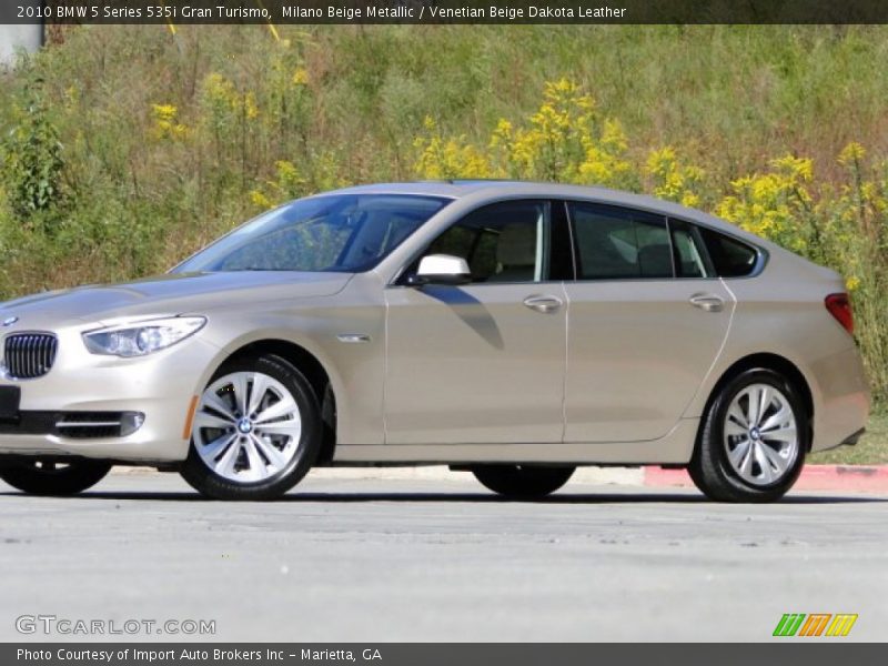 Milano Beige Metallic / Venetian Beige Dakota Leather 2010 BMW 5 Series 535i Gran Turismo