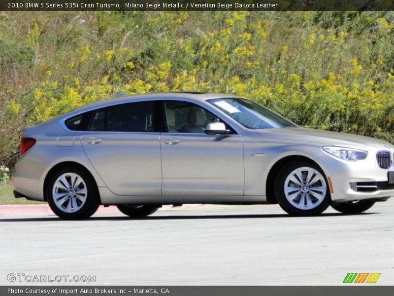 Milano Beige Metallic / Venetian Beige Dakota Leather 2010 BMW 5 Series 535i Gran Turismo