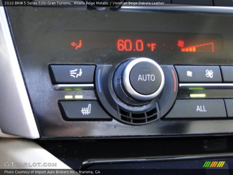 Milano Beige Metallic / Venetian Beige Dakota Leather 2010 BMW 5 Series 535i Gran Turismo
