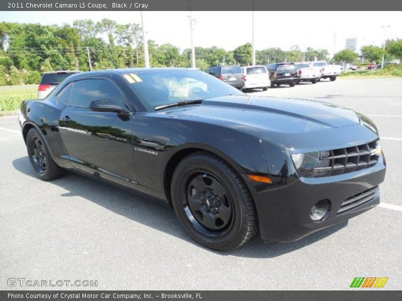 Black / Gray 2011 Chevrolet Camaro LS Coupe