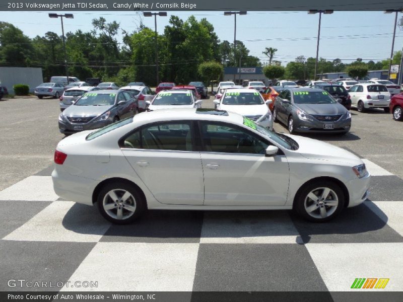 Candy White / Cornsilk Beige 2013 Volkswagen Jetta TDI Sedan