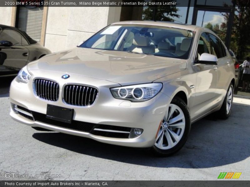 Milano Beige Metallic / Venetian Beige Dakota Leather 2010 BMW 5 Series 535i Gran Turismo