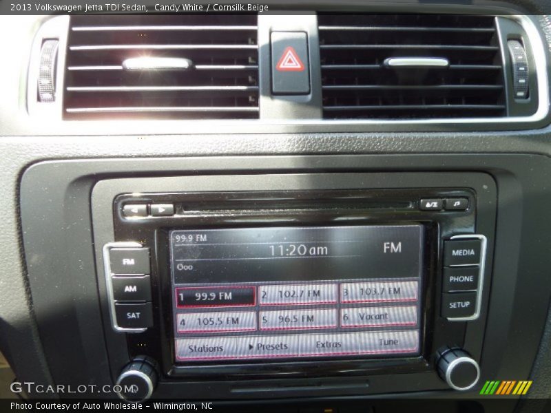 Candy White / Cornsilk Beige 2013 Volkswagen Jetta TDI Sedan