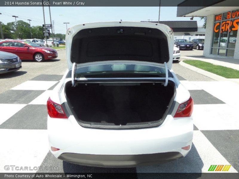 Pearl White / Gray 2014 Hyundai Sonata GLS