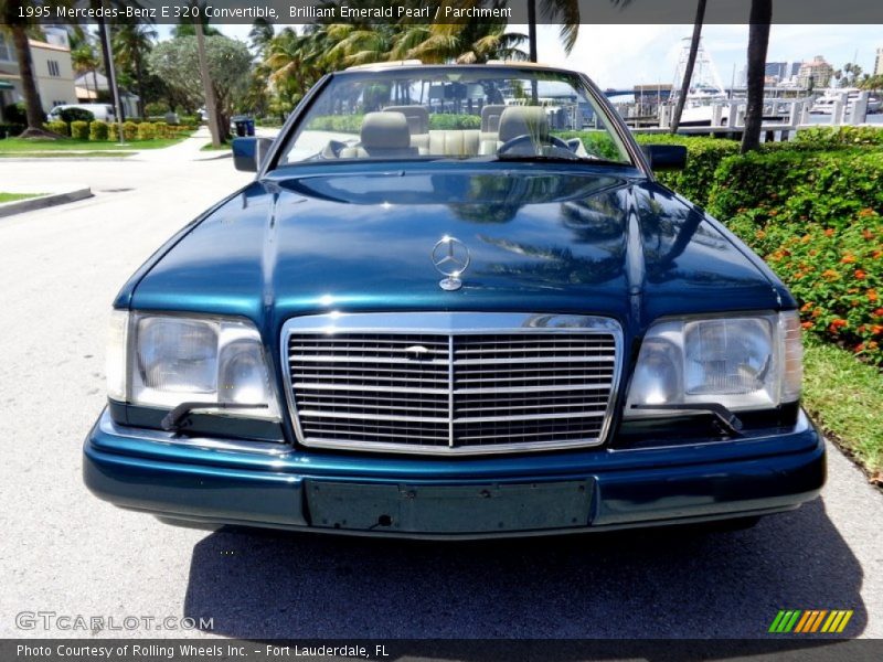 Brilliant Emerald Pearl / Parchment 1995 Mercedes-Benz E 320 Convertible