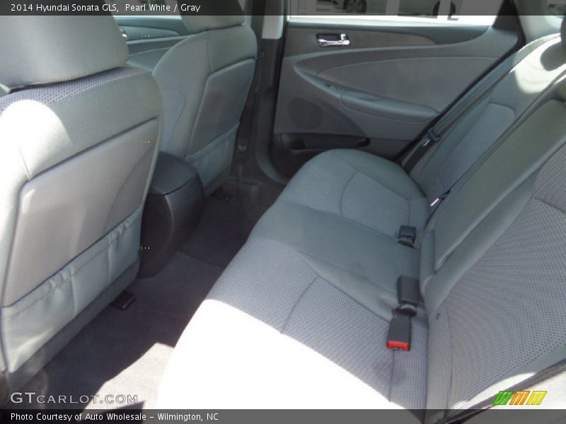 Pearl White / Gray 2014 Hyundai Sonata GLS