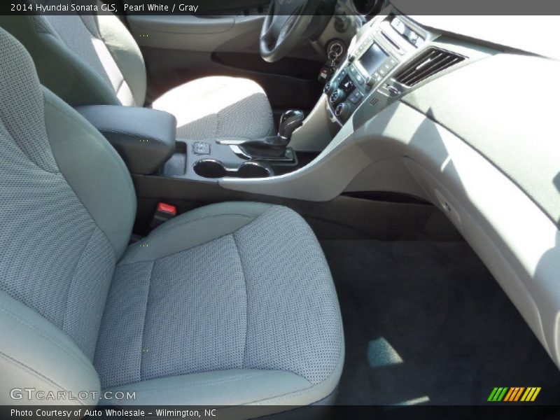 Pearl White / Gray 2014 Hyundai Sonata GLS