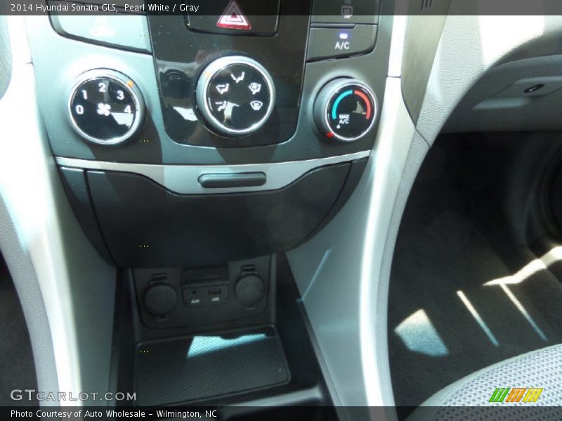 Pearl White / Gray 2014 Hyundai Sonata GLS