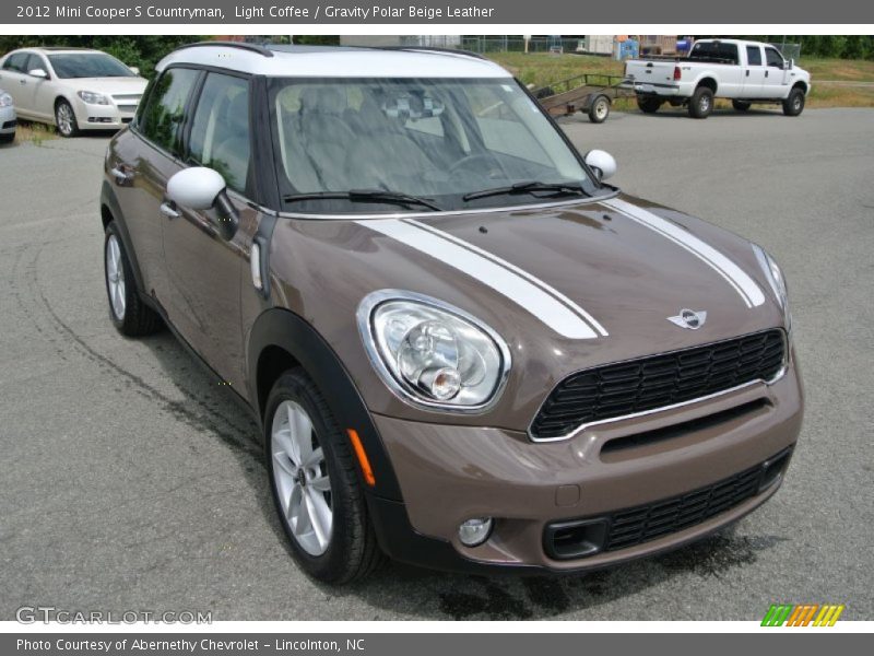 Light Coffee / Gravity Polar Beige Leather 2012 Mini Cooper S Countryman