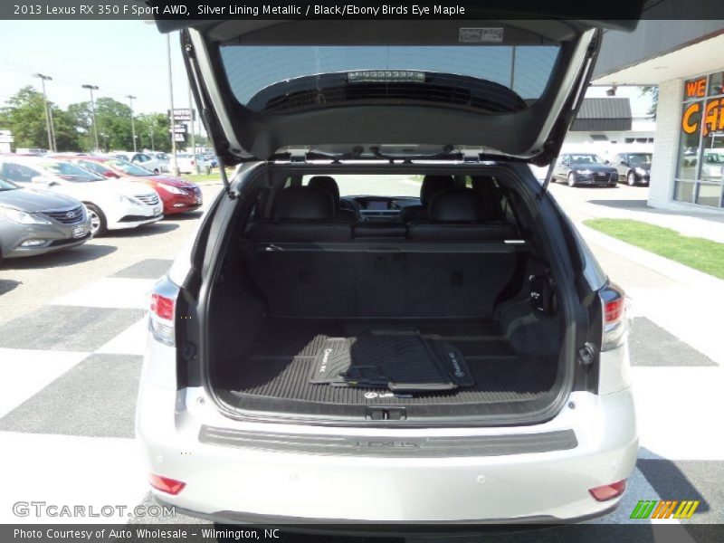 Silver Lining Metallic / Black/Ebony Birds Eye Maple 2013 Lexus RX 350 F Sport AWD