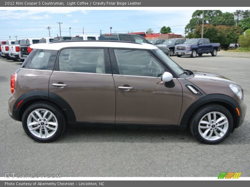 Light Coffee / Gravity Polar Beige Leather 2012 Mini Cooper S Countryman