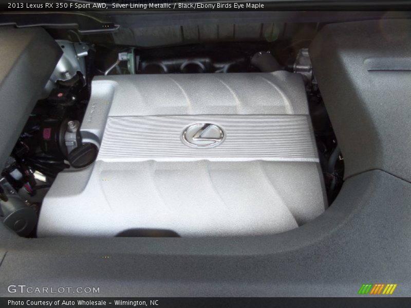 Silver Lining Metallic / Black/Ebony Birds Eye Maple 2013 Lexus RX 350 F Sport AWD