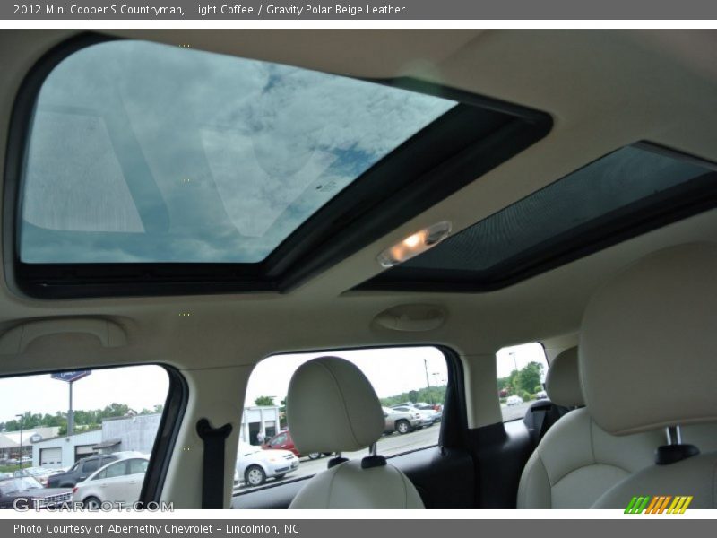 Light Coffee / Gravity Polar Beige Leather 2012 Mini Cooper S Countryman