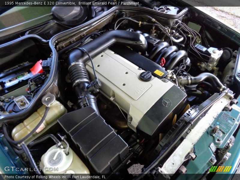 Brilliant Emerald Pearl / Parchment 1995 Mercedes-Benz E 320 Convertible