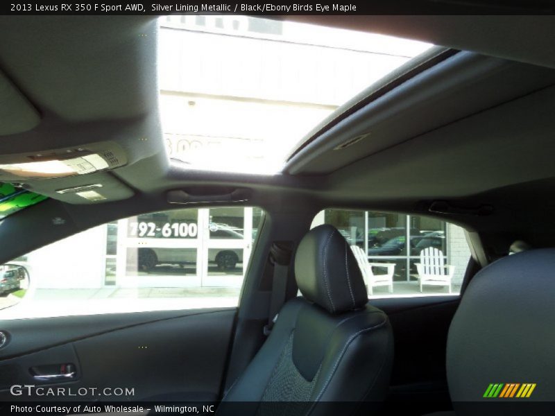 Silver Lining Metallic / Black/Ebony Birds Eye Maple 2013 Lexus RX 350 F Sport AWD