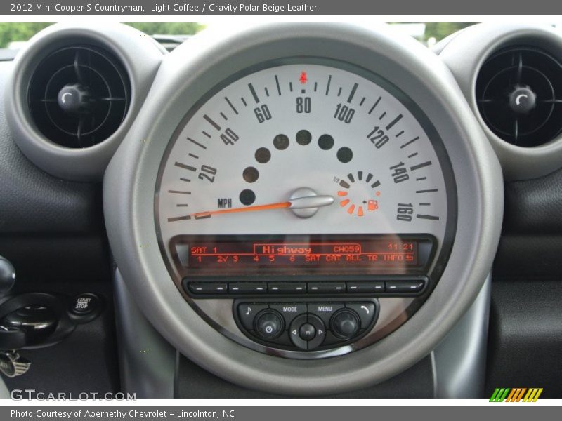 Light Coffee / Gravity Polar Beige Leather 2012 Mini Cooper S Countryman