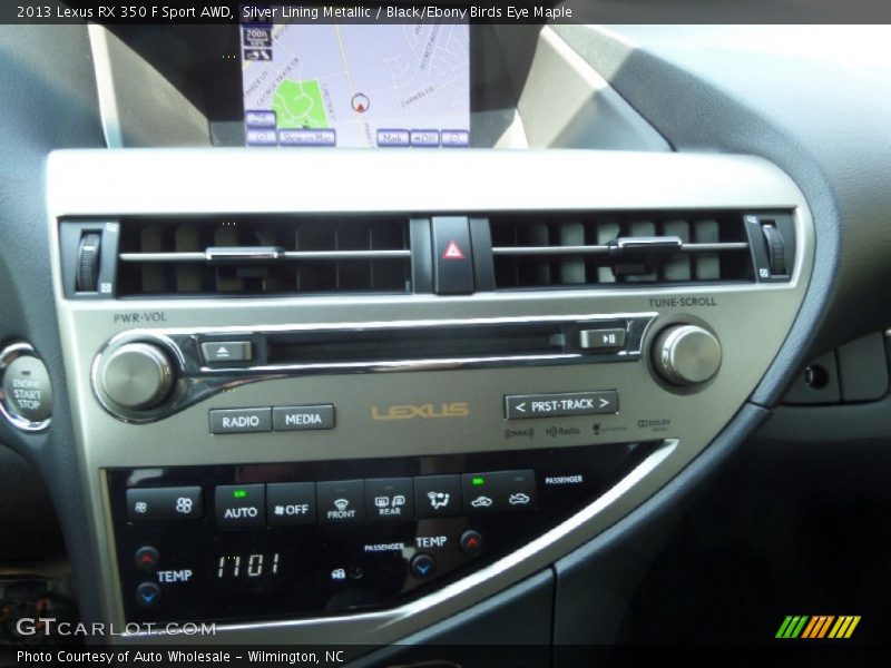 Silver Lining Metallic / Black/Ebony Birds Eye Maple 2013 Lexus RX 350 F Sport AWD