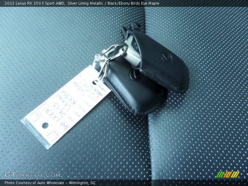 Silver Lining Metallic / Black/Ebony Birds Eye Maple 2013 Lexus RX 350 F Sport AWD