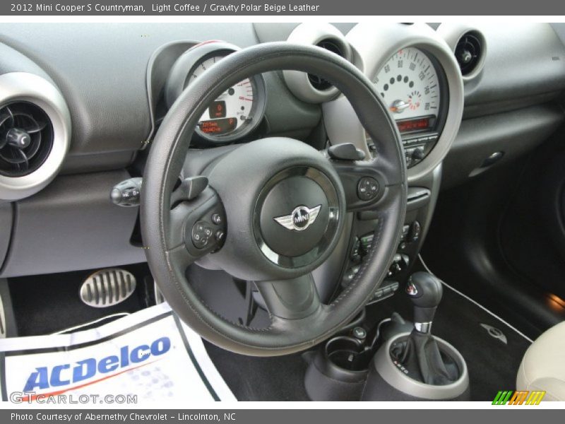 Light Coffee / Gravity Polar Beige Leather 2012 Mini Cooper S Countryman
