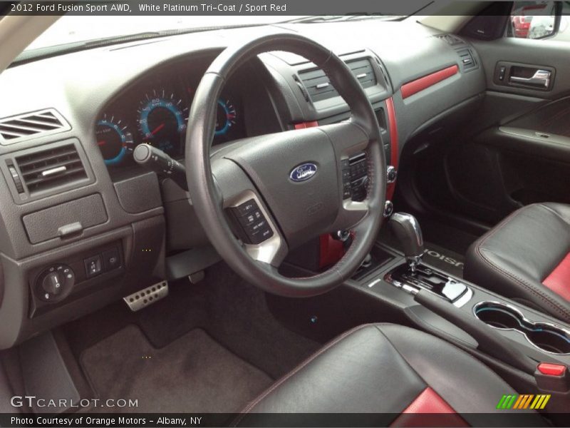 Sport Red Interior - 2012 Fusion Sport AWD 