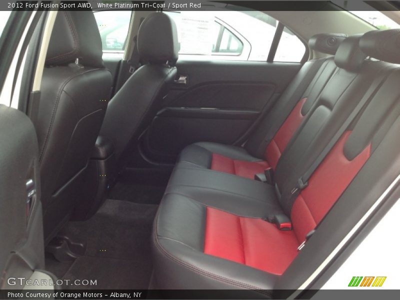 Rear Seat of 2012 Fusion Sport AWD