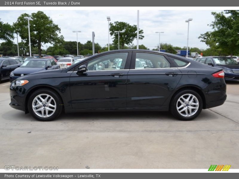 Tuxedo Black / Dune 2014 Ford Fusion SE