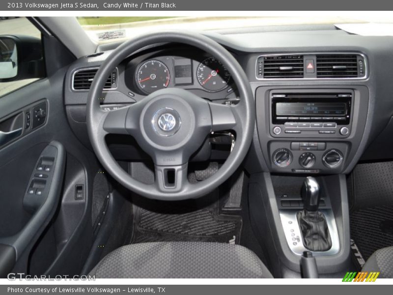 Candy White / Titan Black 2013 Volkswagen Jetta S Sedan