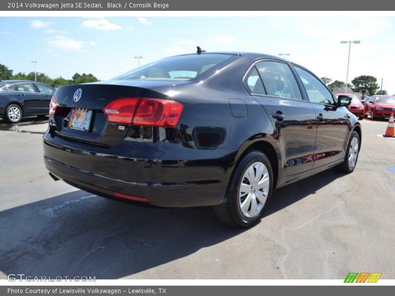 Black / Cornsilk Beige 2014 Volkswagen Jetta SE Sedan