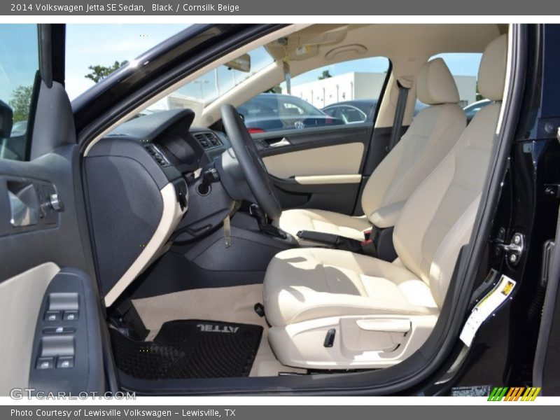 Black / Cornsilk Beige 2014 Volkswagen Jetta SE Sedan