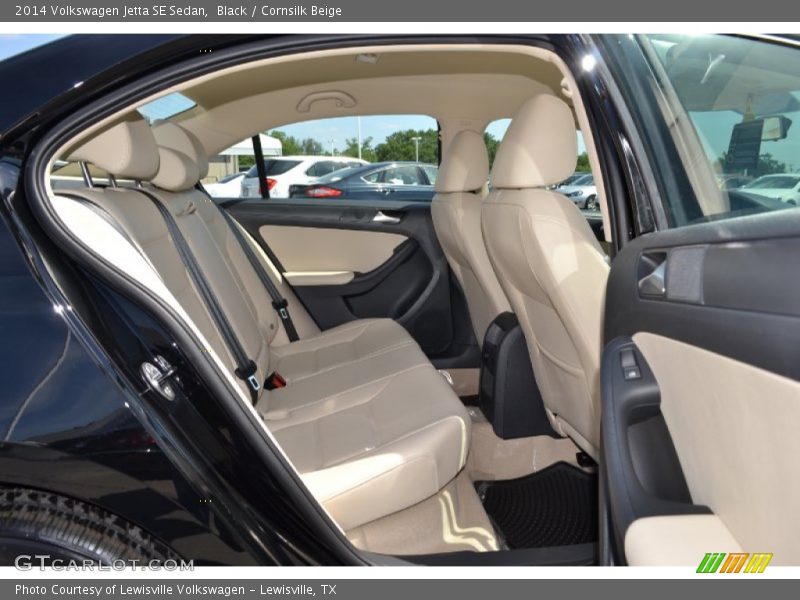 Black / Cornsilk Beige 2014 Volkswagen Jetta SE Sedan