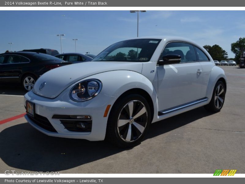 Pure White / Titan Black 2014 Volkswagen Beetle R-Line